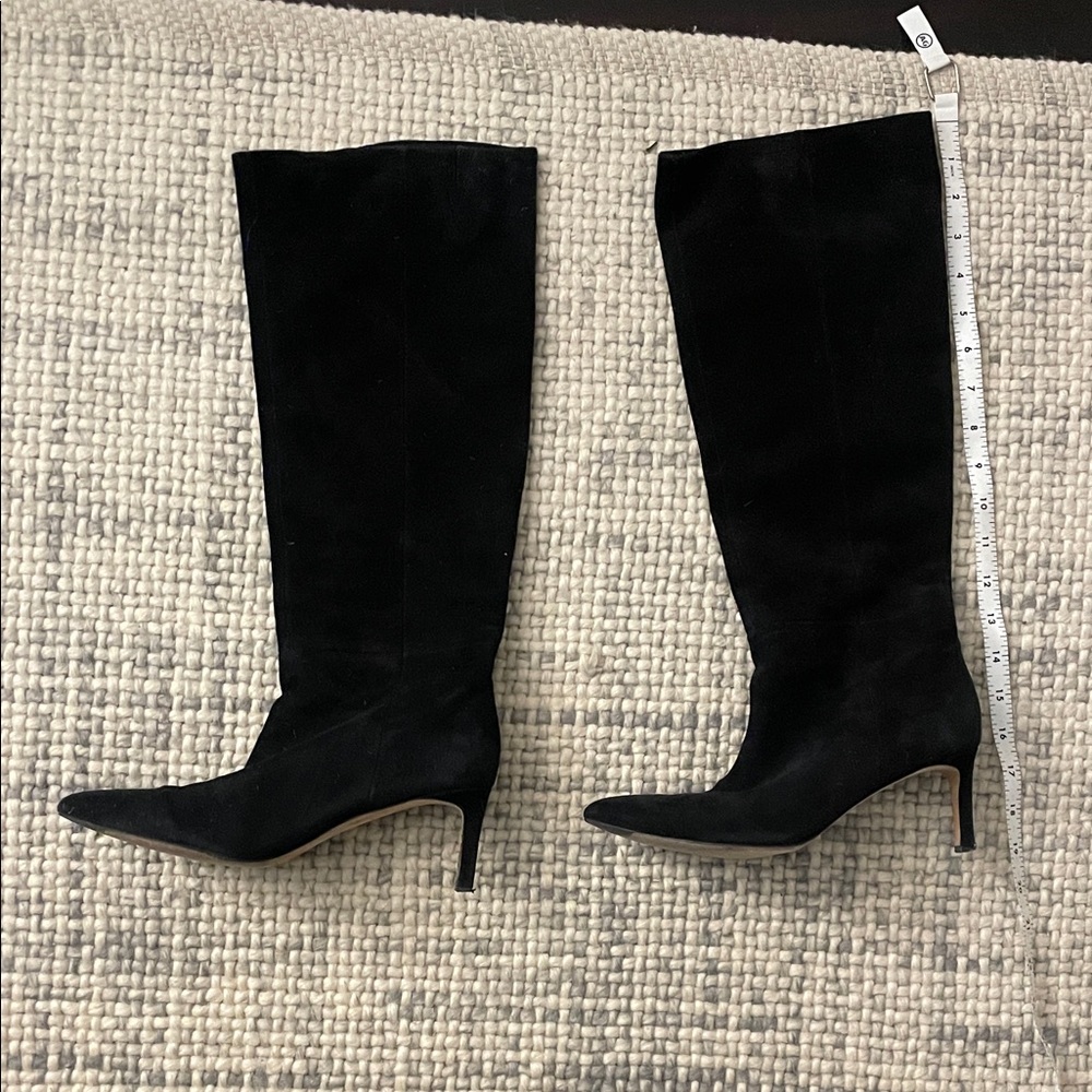 Veronica Beard Black Heeled Boots